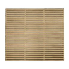 5013053173046 1 1.8m x 1.5m Pressure Treated Contemporary Double Slatted Fence Panel Pack of 5.jpg